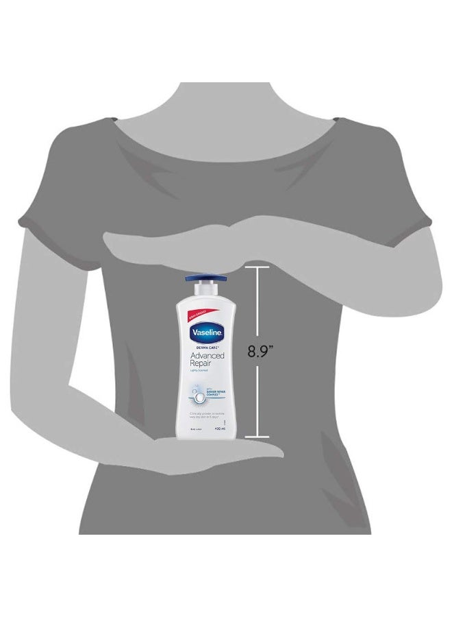 Vaseline Derma Care Advanced Repair Body Lotion|| For Sensitive|| Dry Skin|| Non Greasy|| Long Lasting Moisturisation|| 400 ml - Image 2